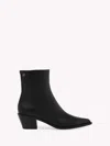 Gianvito Rossi Kinney Leather Ankle Boots In Black Leather