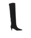 Gianvito Rossi Knee-high Pointed-toe Boots In Black