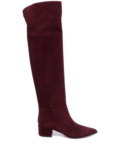 Gianvito Rossi Glen 45 Suede Knee-high Boots In Multi
