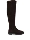 Gianvito Rossi Woman Knee Boots Dark Brown Size 11 Soft Leather In Schwarz