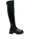 Gianvito Rossi Knee-length Platform Boots In Schwarz