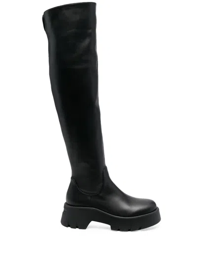 Gianvito Rossi Knee-length Platform Boots In Schwarz
