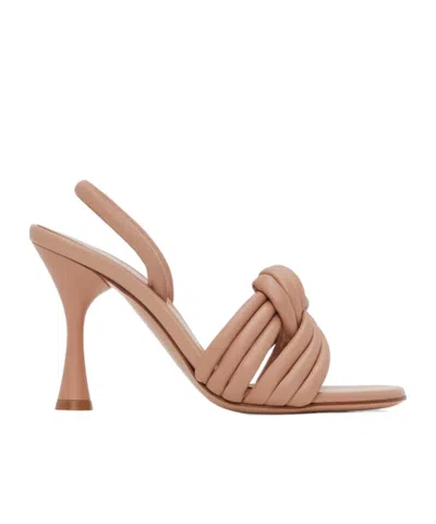 GIANVITO ROSSI KNOT DETAIL HEELED SANDALS