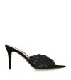Gianvito Rossi Lace Claudia Mules 85 In Black
