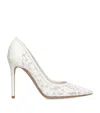 Gianvito Rossi Lace Claudia Pumps 105 In Multi