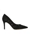 Gianvito Rossi Lace Claudia Pumps 85 In Animal Print
