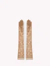 Gianvito Rossi Lace Gloves In Pink