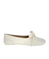 Gianvito Rossi Women Lace-up Leather Vault Ballerinas In White