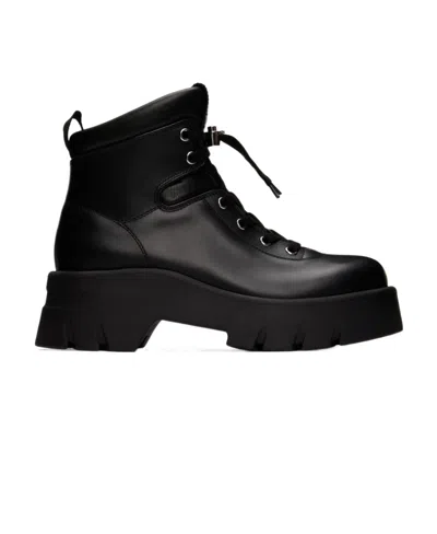 Gianvito Rossi Lace-up Boots In Black