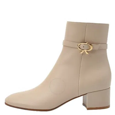Gianvito Rossi Ladies Mousse Nappa Ribbon Bootie In Neutral