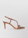 Gianvito Rossi Larisse Strappy Leather Sandals With Gold-tone Detail In Brown