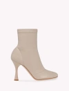 Gianvito Rossi Sock-style 100mm Leather Boots In Neutrals