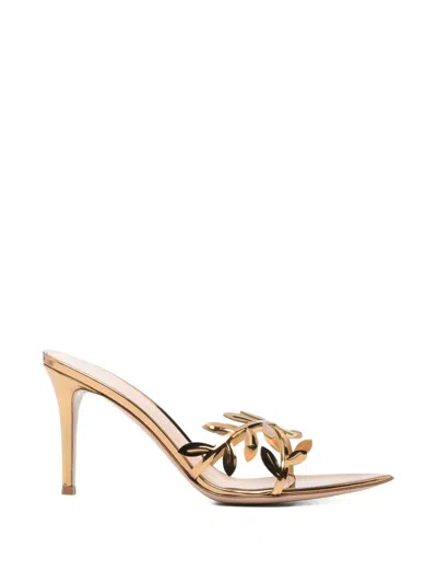 Gianvito Rossi Leaf-strap Sandals In Multi