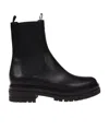Gianvito Rossi Chester Leather Chelsea Boots In Black