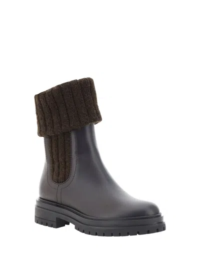 Gianvito Rossi Ankle Boots In Brown