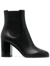 Gianvito Rossi Elegant Rounded Toe Boots With 80mm Heel Height In Black