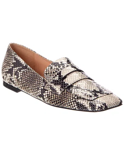 Gianvito Rossi Leather Ballerina Flat In Animal Print