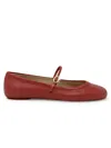 Gianvito Rossi Woman Ballet Flats Red Size 8 Leather In Red