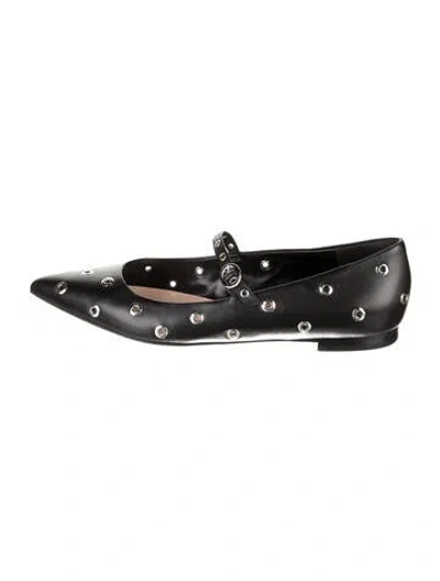 Pre-owned Gianvito Rossi Leather Ballet Flats In Black