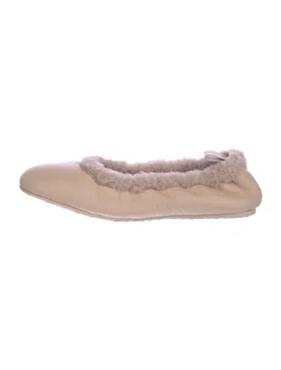 Pre-owned Gianvito Rossi Leather Ballet Flats W/ Tags In Pink