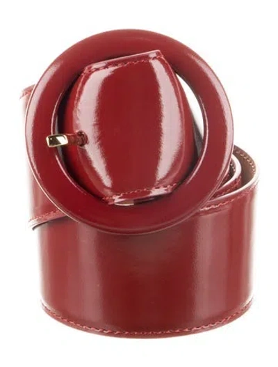 Pre-owned Gianvito Rossi Leather Belt In Red