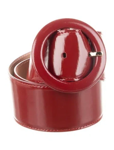 Pre-owned Gianvito Rossi Leather Belt In Red