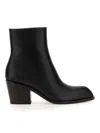 Gianvito Rossi Smooth Leather Ankle Boots With Pointed Toe In Black