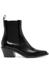 Gianvito Rossi Women Leather Boots In Black