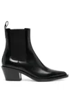 Gianvito Rossi Women Leather Boots In Black
