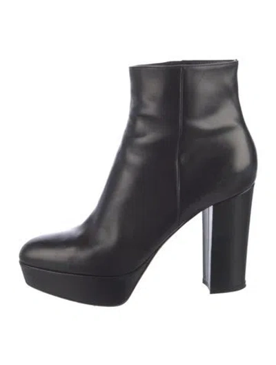 Pre-owned Gianvito Rossi Leather Boots In Black