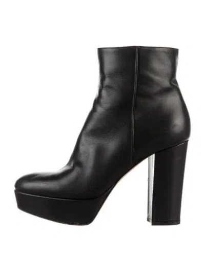 Pre-owned Gianvito Rossi Leather Boots In Black