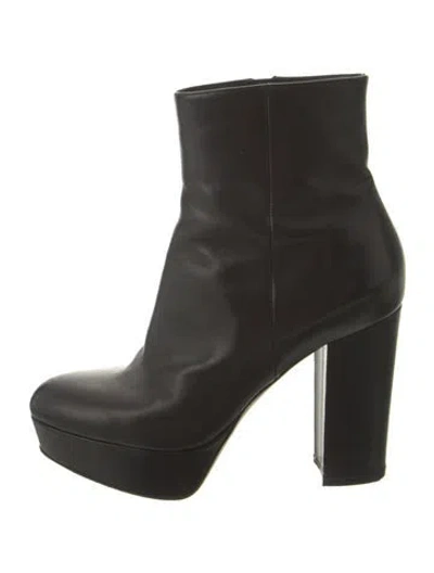 Pre-owned Gianvito Rossi Leather Boots In Black