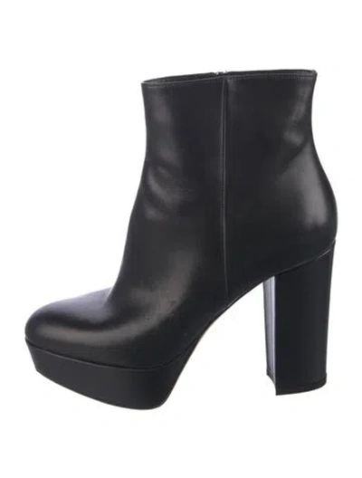 Pre-owned Gianvito Rossi Leather Boots In Blue