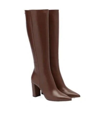 Gianvito Rossi Leather Boots In Brown