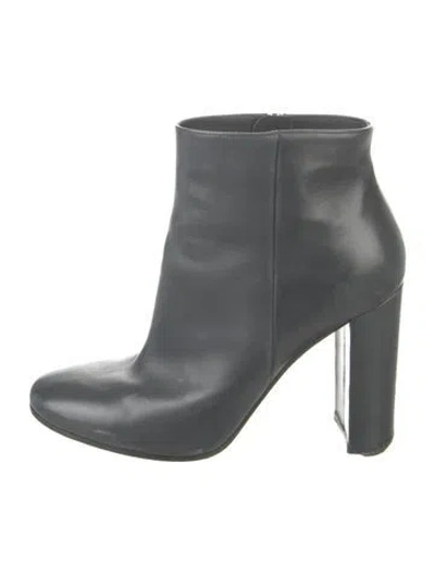 Pre-owned Gianvito Rossi Leather Boots In Gray