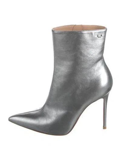 Pre-owned Gianvito Rossi Leather Boots In Gray