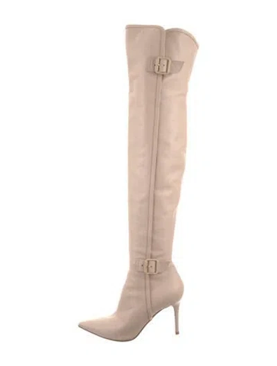 Pre-owned Gianvito Rossi Leather Boots In Neutral