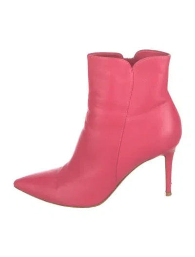 Pre-owned Gianvito Rossi Leather Boots In Pink