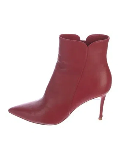Pre-owned Gianvito Rossi Leather Boots In Red