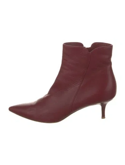 Pre-owned Gianvito Rossi Leather Boots In Red