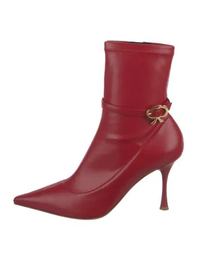 Pre-owned Gianvito Rossi Leather Boots In Red