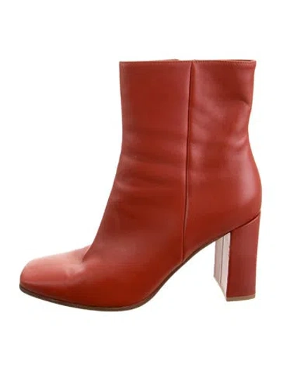 Pre-owned Gianvito Rossi Leather Boots In Red