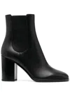 Gianvito Rossi Elegant Rounded Toe Boots With 80mm Heel Height In Black