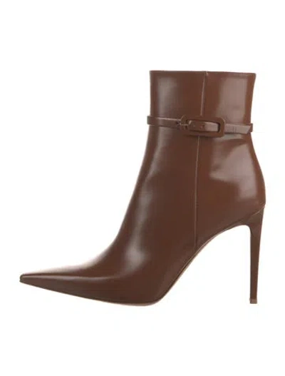Pre-owned Gianvito Rossi Leather Boots W/ Tags In Brown