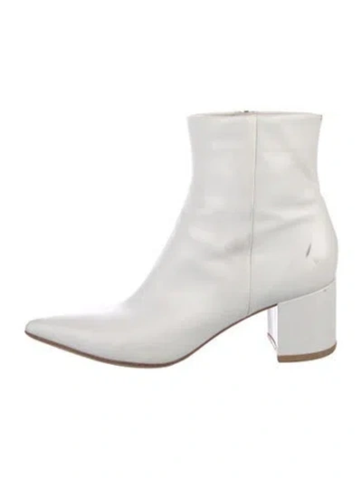 Pre-owned Gianvito Rossi Leather Boots In White