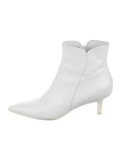 Pre-owned Gianvito Rossi Leather Boots In White
