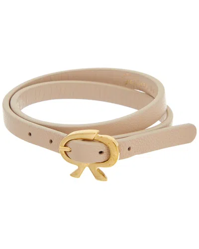 Gianvito Rossi Leather Bracelet In Brown