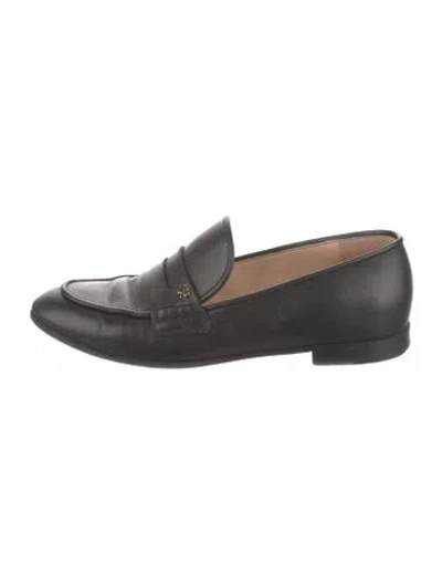 Pre-owned Gianvito Rossi Leather Braided Accents Loafers In Black