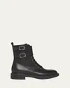 Gianvito Rossi Ankle Boots With Buckle And Round Toe In Black
