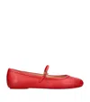 Gianvito Rossi Woman Ballet Flats Red Size 8 Leather In Multi
